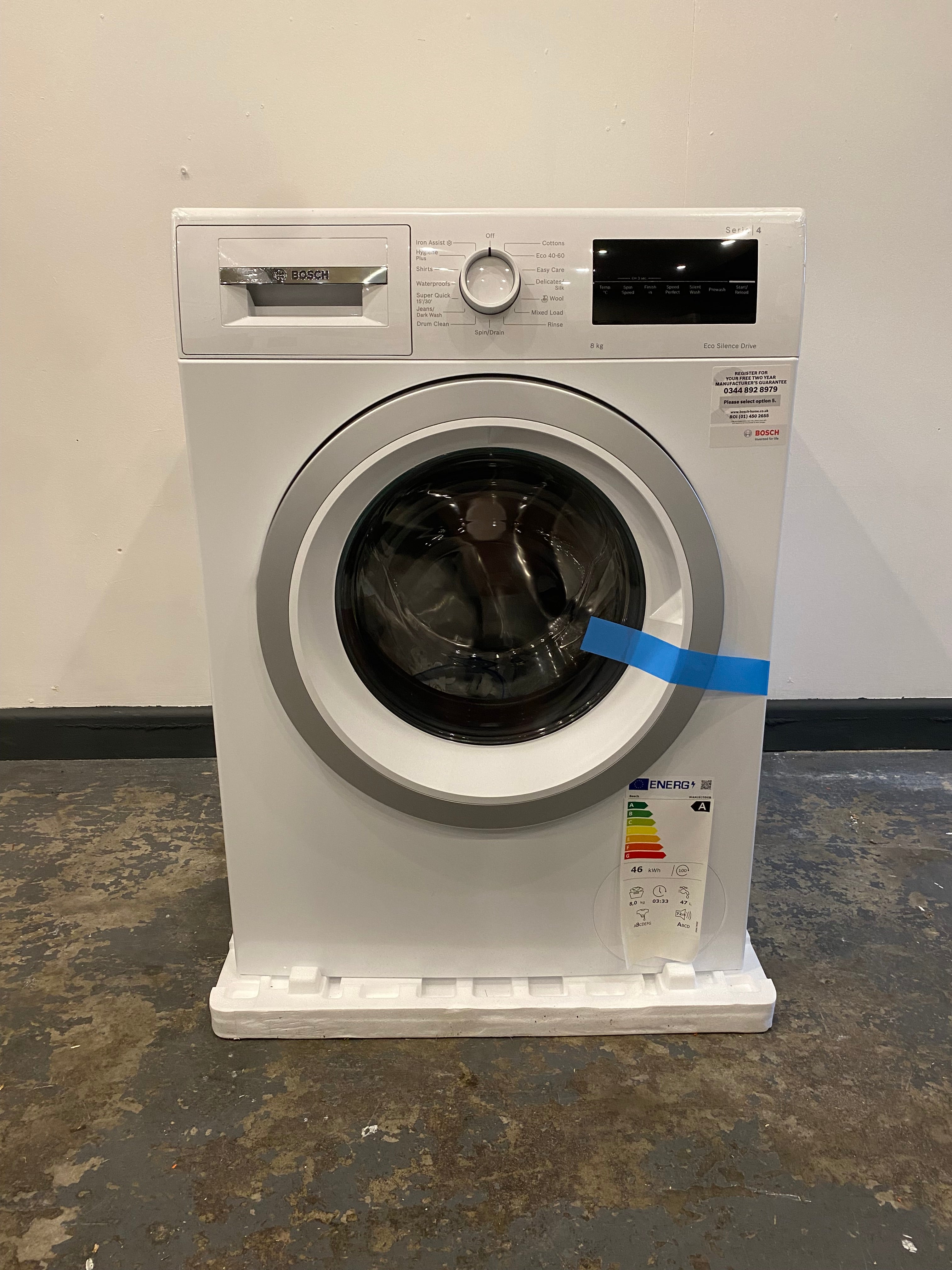 BOSCH Series 4 WAN28258GB 1400 Spin 8kg Washing Machine - White