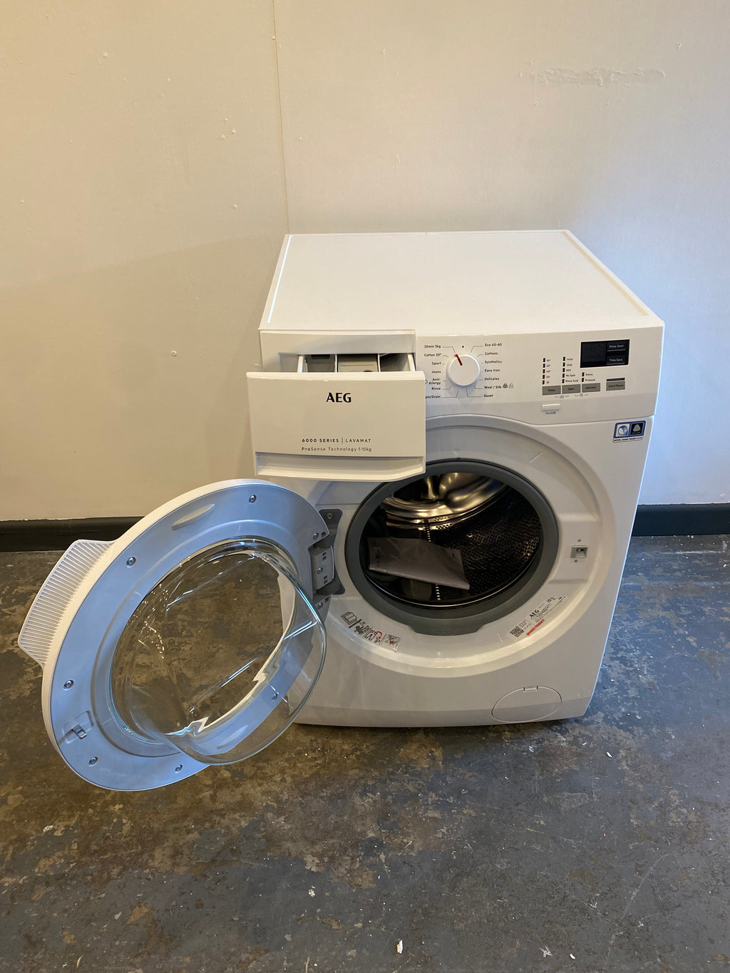 AEG 6000 ProSense L6FBK141B 1400 Spin 10kg Washing Machine - White