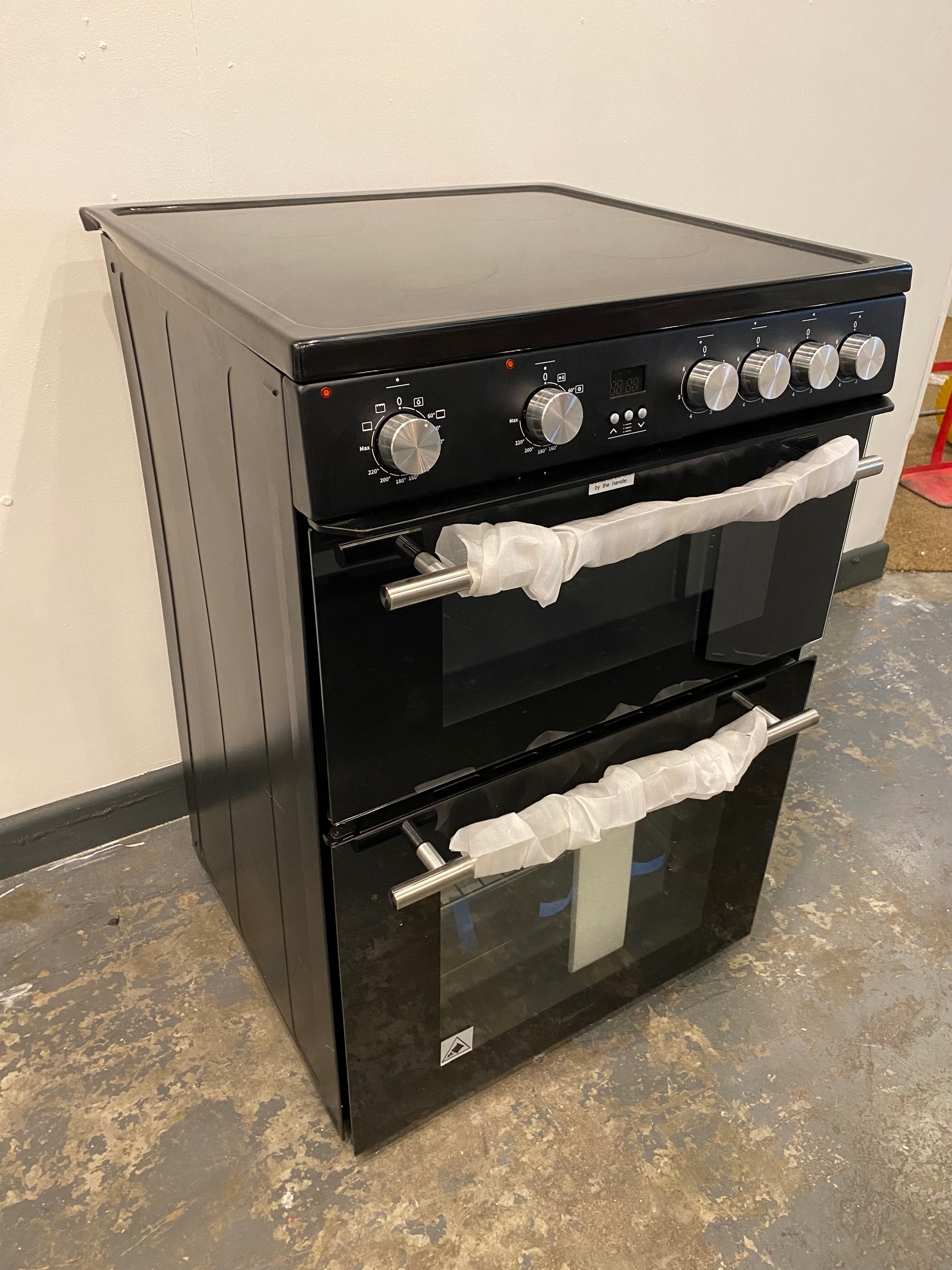 HISENSE HDE3211BBUK Double Oven Electric Cooker With Ceramic Hob - Black